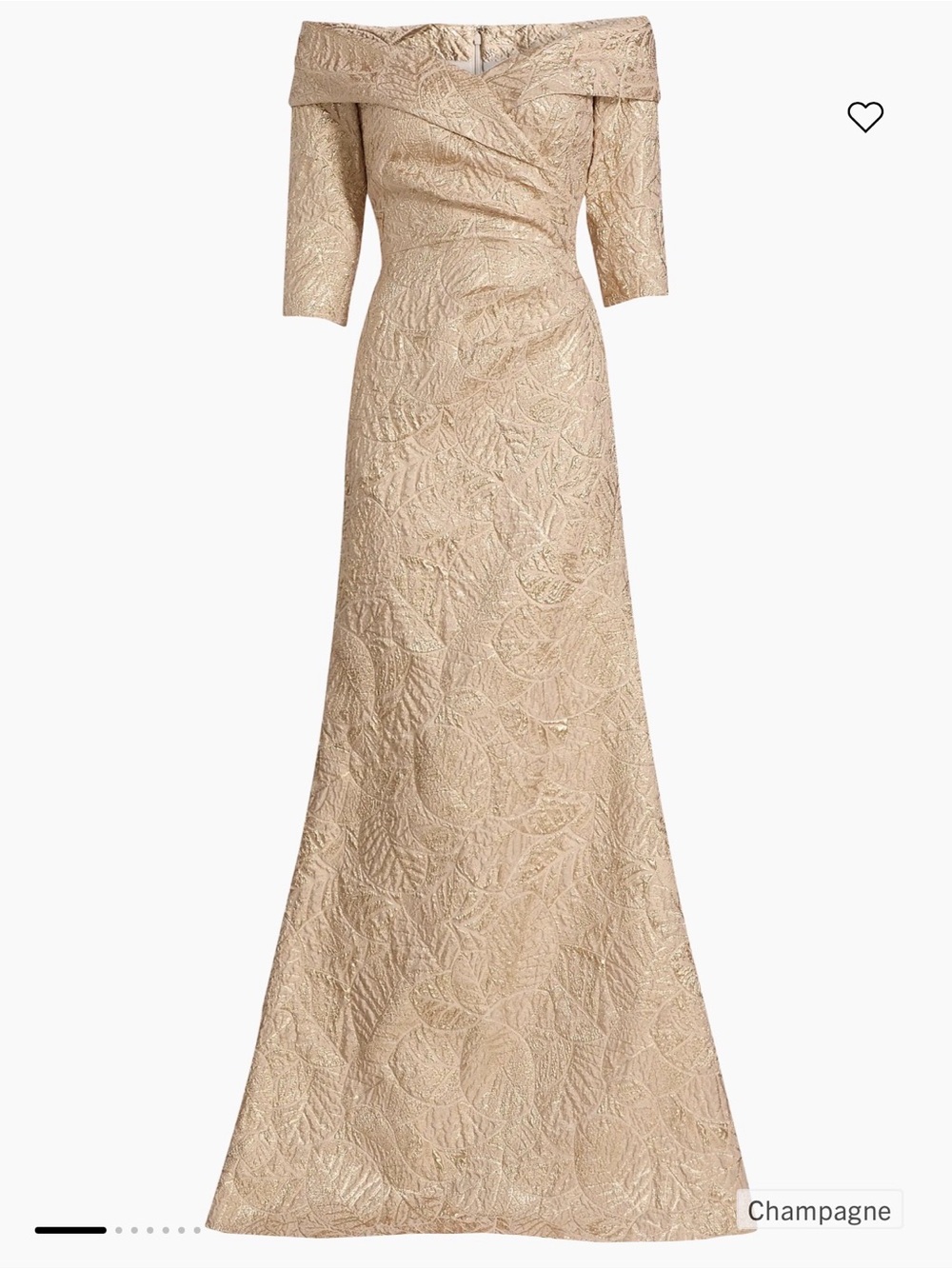 Teri Jon by Rickie Freeman
Metallic Brocade Mermaid Gown - Picture 3 of 7